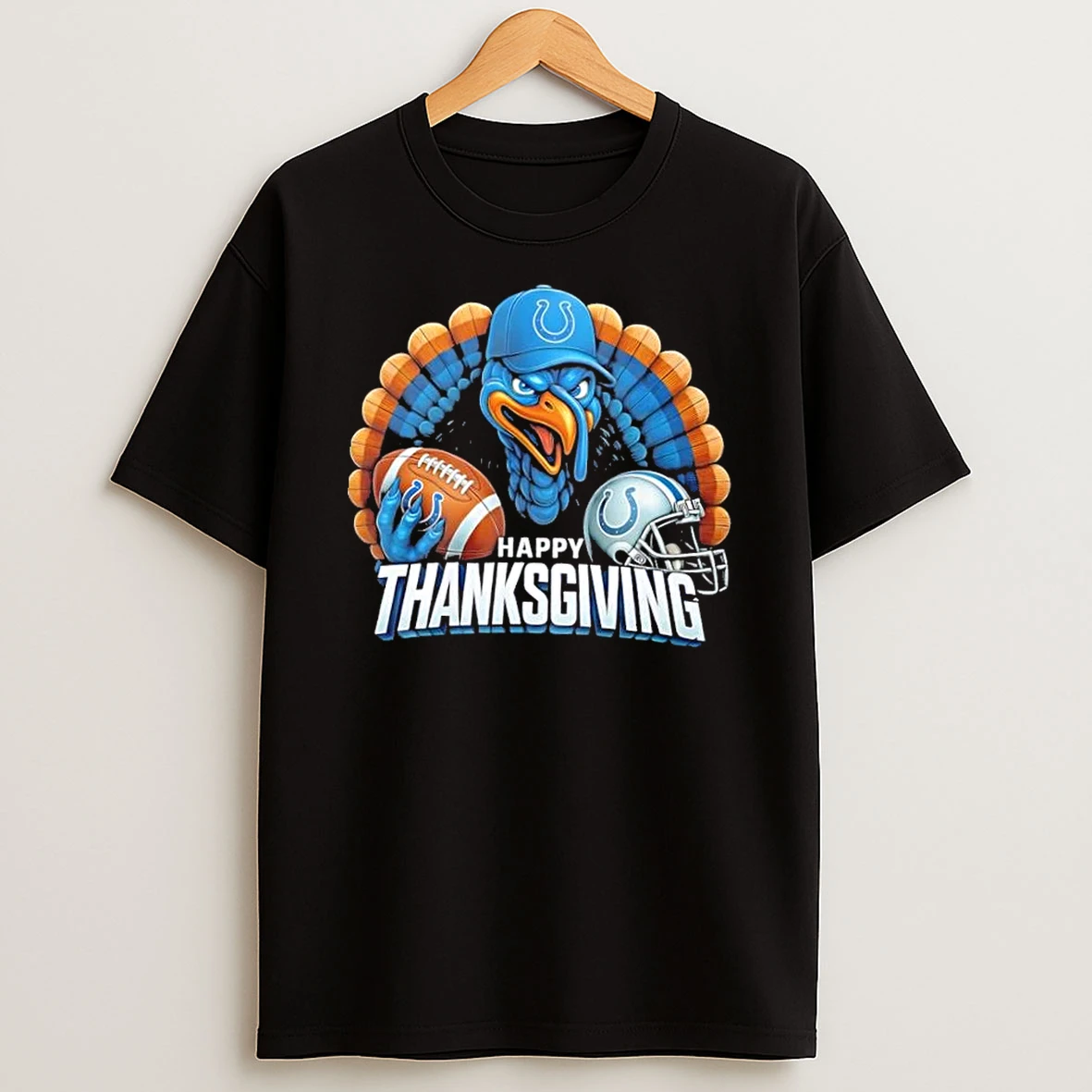 Indianapolis Colts Turkey Happy Thanksgiving Shirts