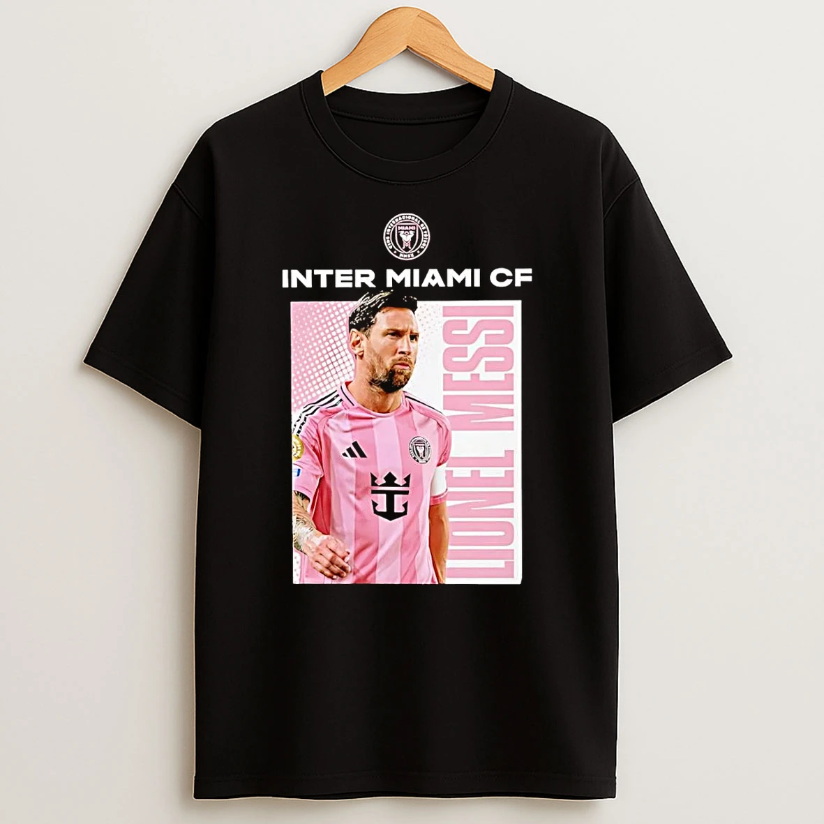 Inter Miami Cf Lionel Messi Portrait Shirts