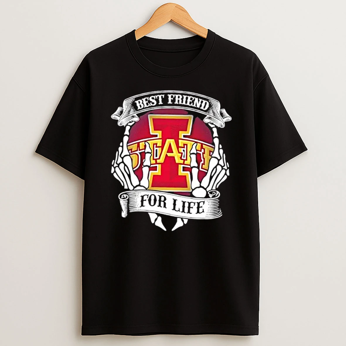 Iowa State Cyclones Best Friend For Life Hands Bones Shirts
