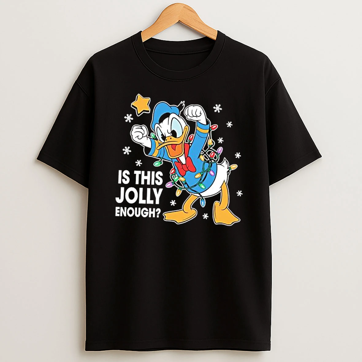 Is This Jolly Enough Donald Duck Christmas Lights Shirts