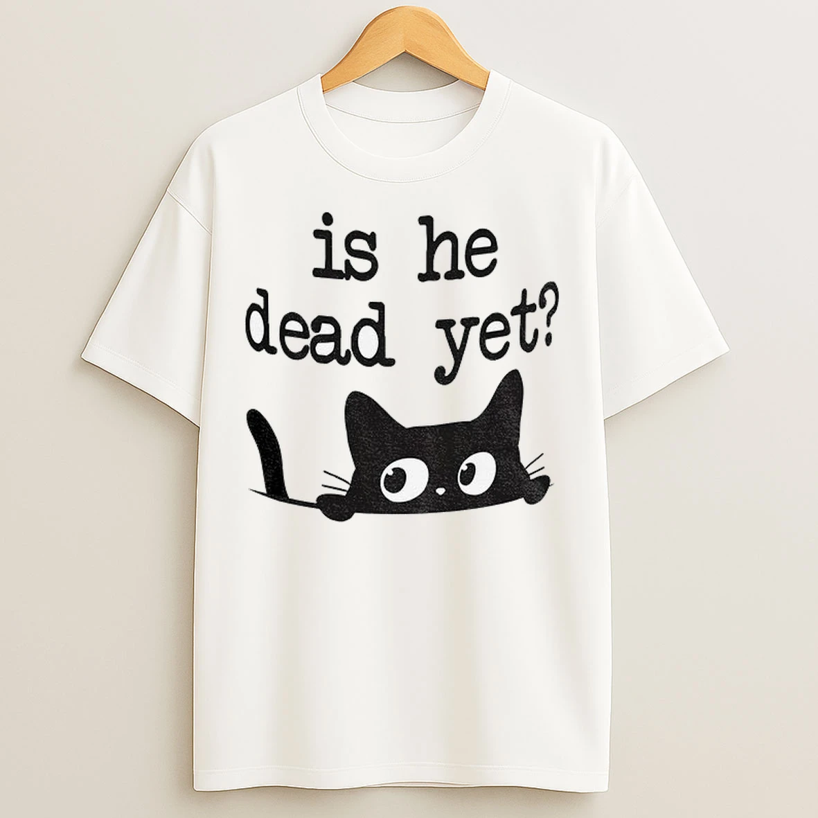 Is He Dead Yet Cute Cats Anti Maga Anti Fascism Hate Donald Trump T Shirts