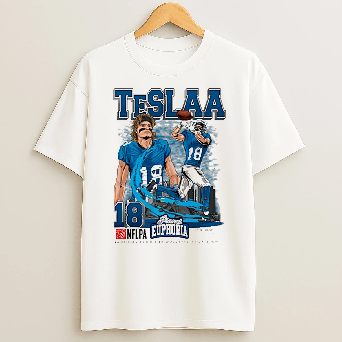 Isaac Teslaa Detroit Lions Nfl Planet Euphoria Artwork 2025 Shirts