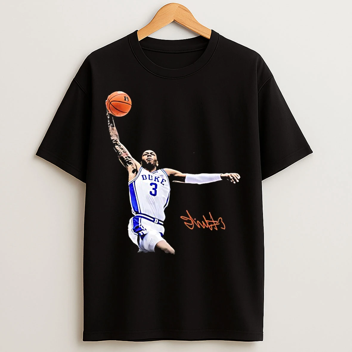 Isaiah Evans Duke Blue Devils Basketball Player Signatue T Shirts
