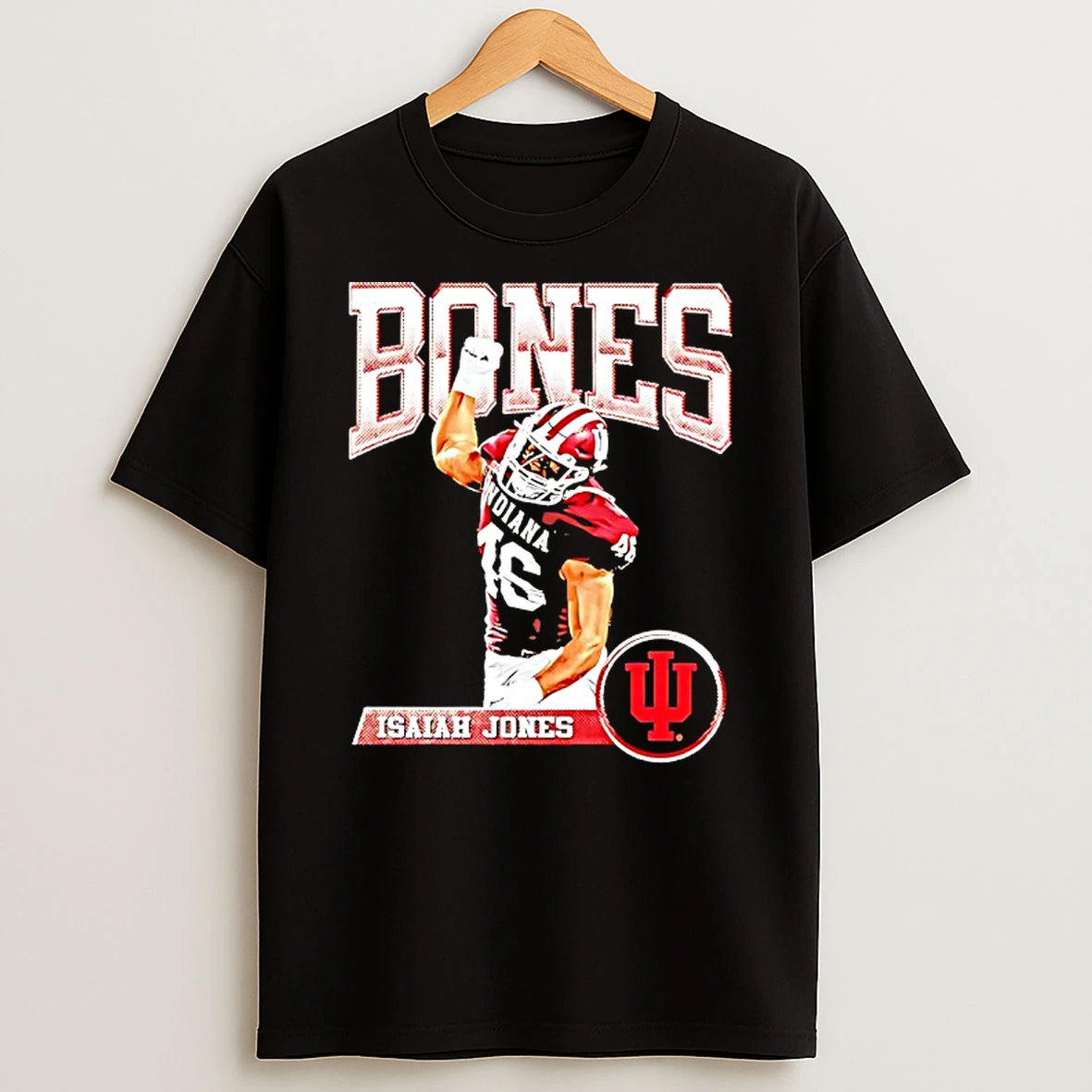 Isaiah Jones Bones Indiana Hoosiers Football Logo Shirts