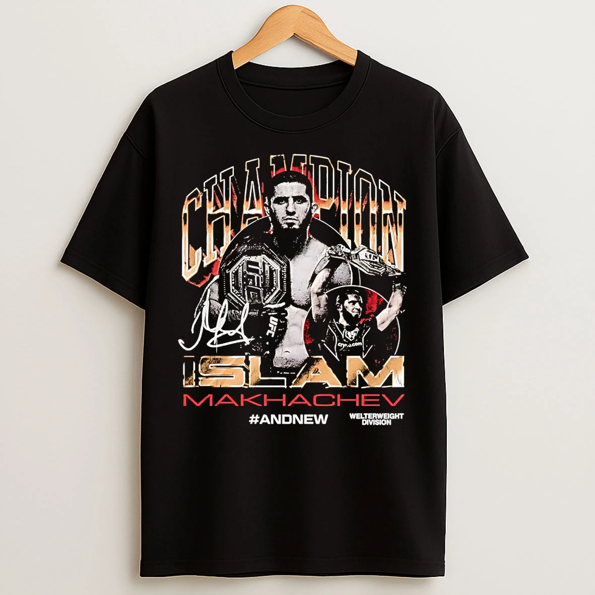 Islam Makhachev Ufc Welterweight Champion 2025 T Shirts