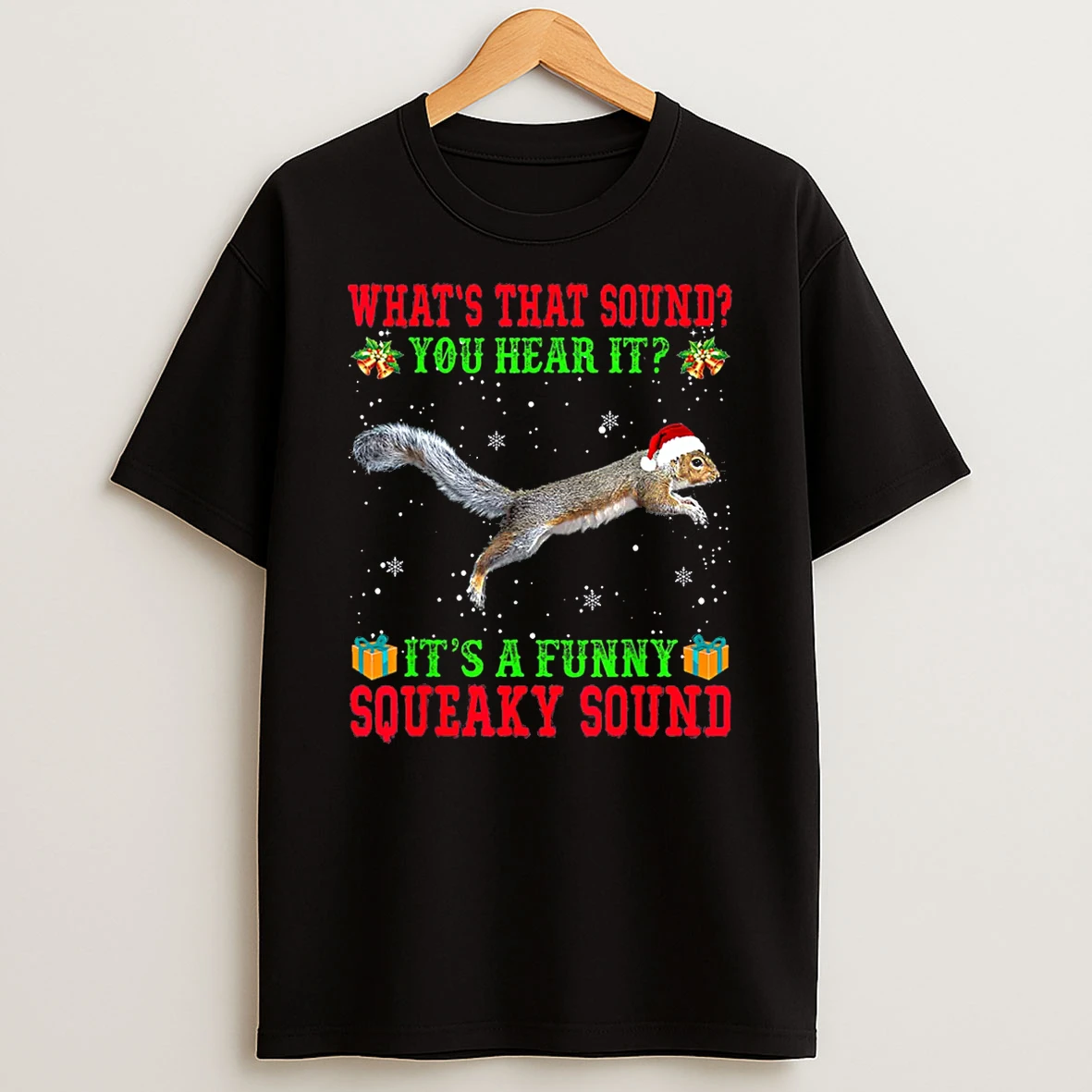 Its A Funny Squeaky Sound Christmas Squirrel Pajamas Shirts