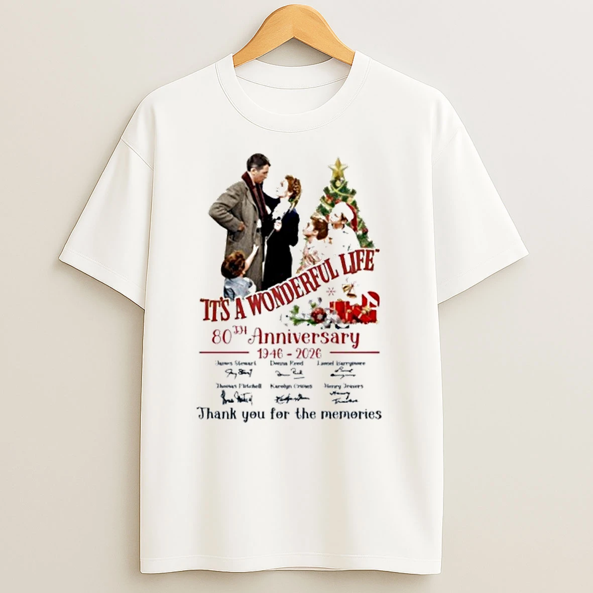 Its A Wonderful Life 80th Anniversary1946 2026 Thank You For The Memories T Shirts