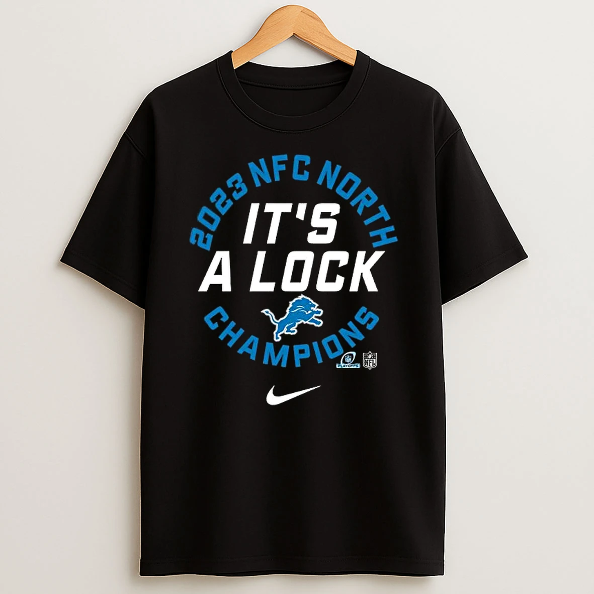 Its A Lock Detroit Lions 2023 Nfc North Division Champions Shirts