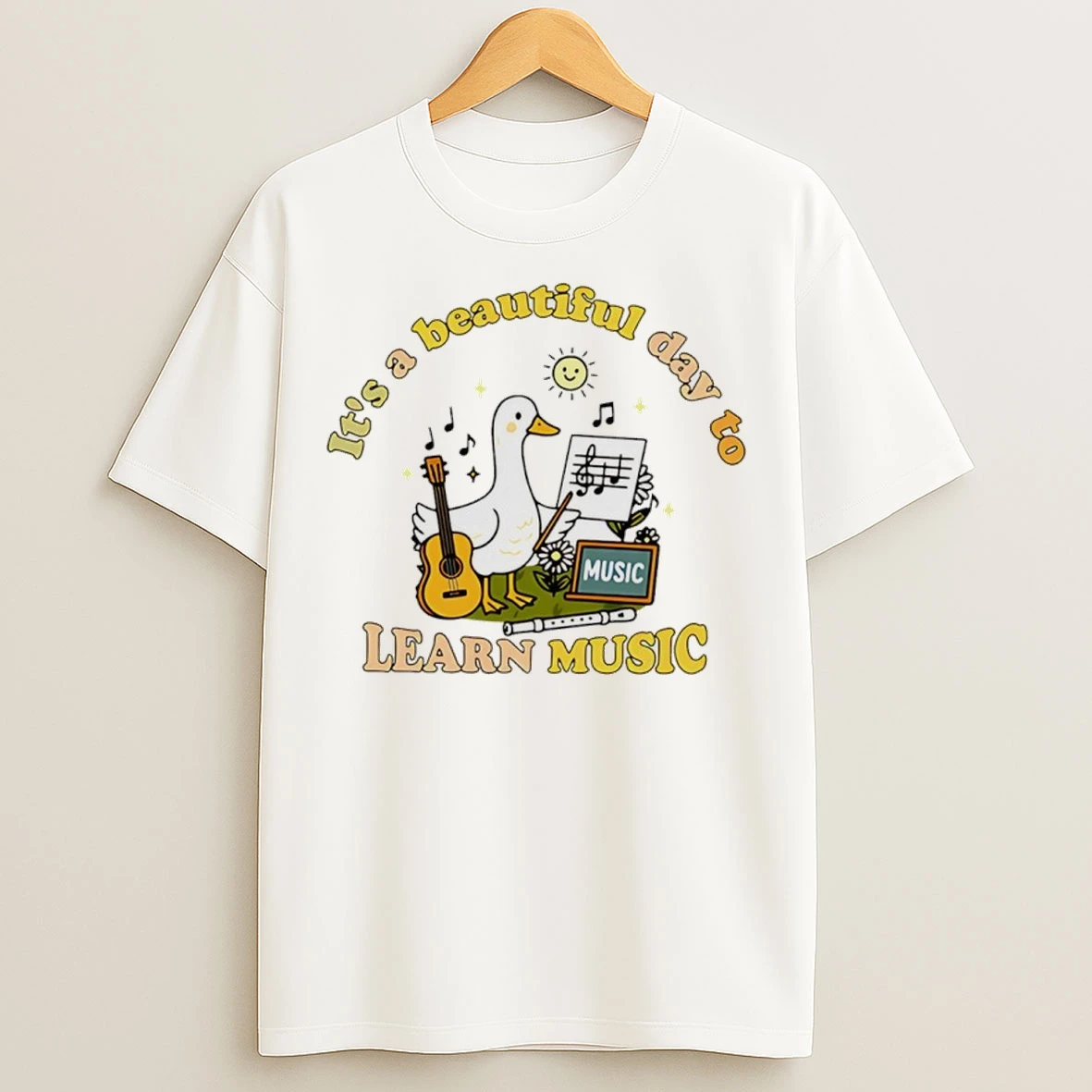 Its A Beautiful Day To Learn Music Goose T Shirts