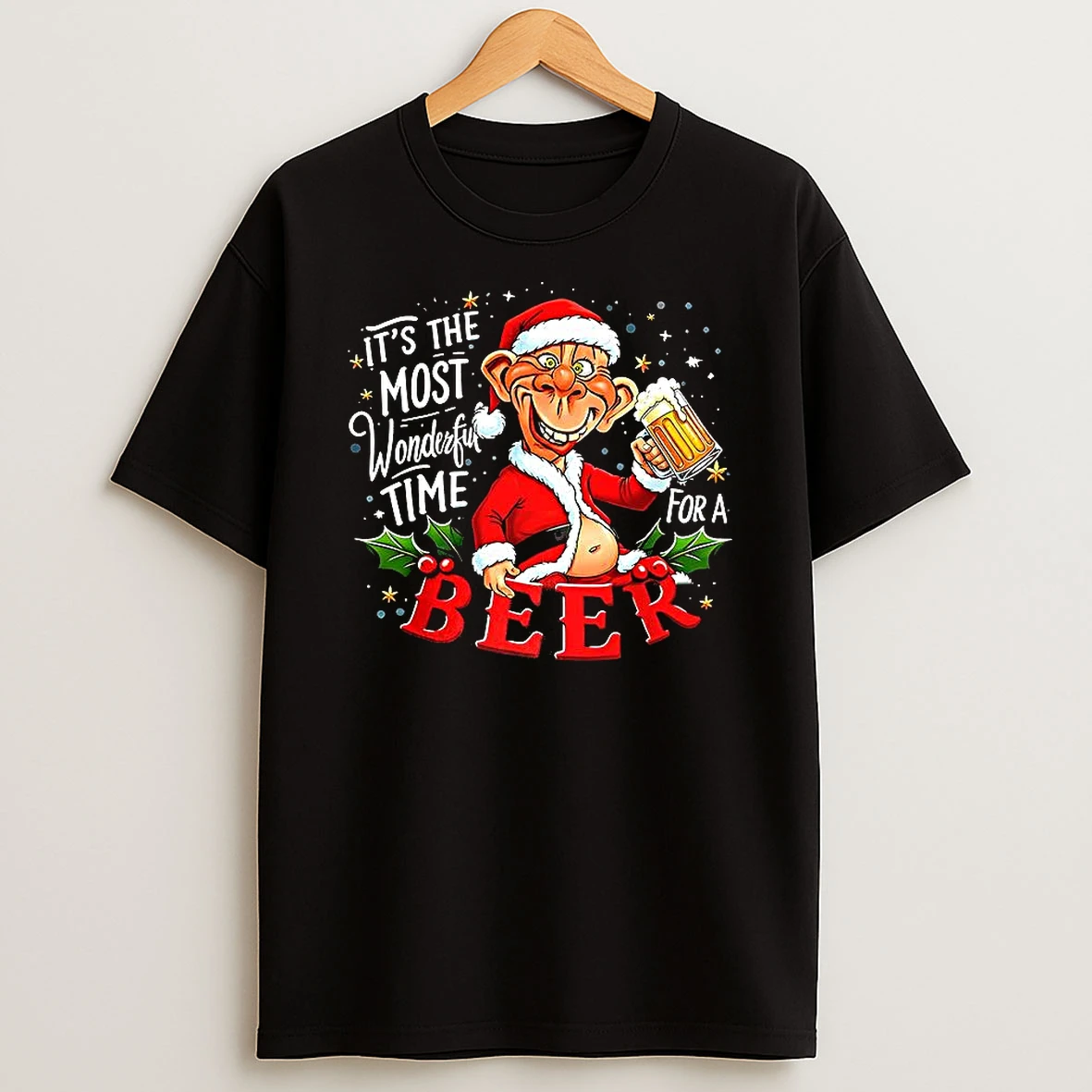 Its The Most Wonderful Time For A Beer Christmas Elf Shirts