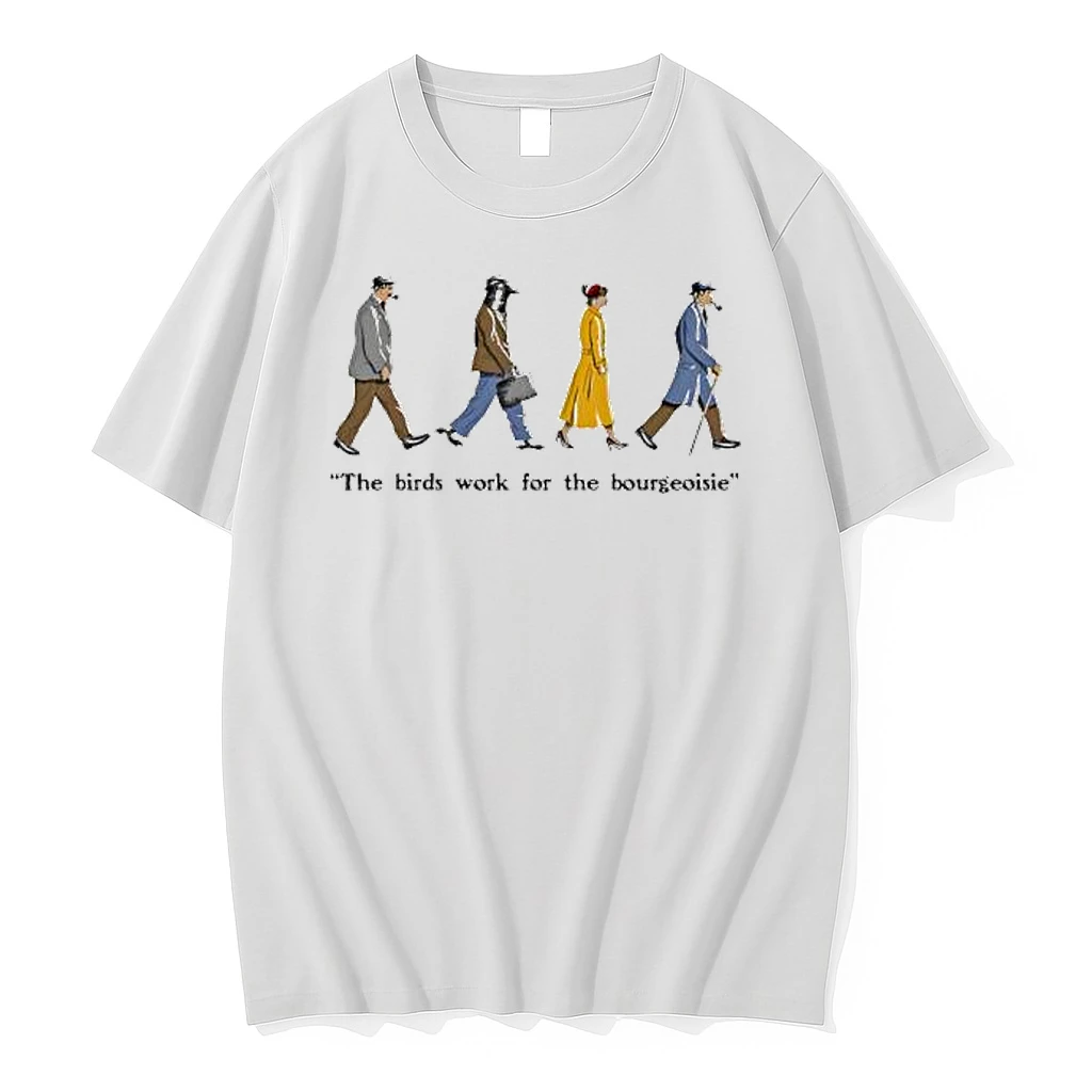 Ivory The Birds Work For The Bourgeoisie Graphic Shirts