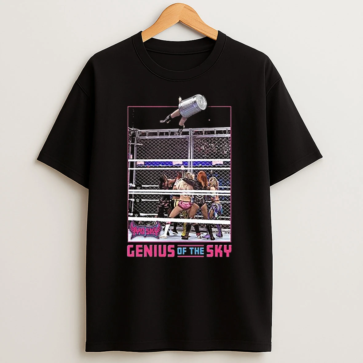 Iyo Sky Genius Of The Sky Trash Can Dive Photo Wwe Shirts