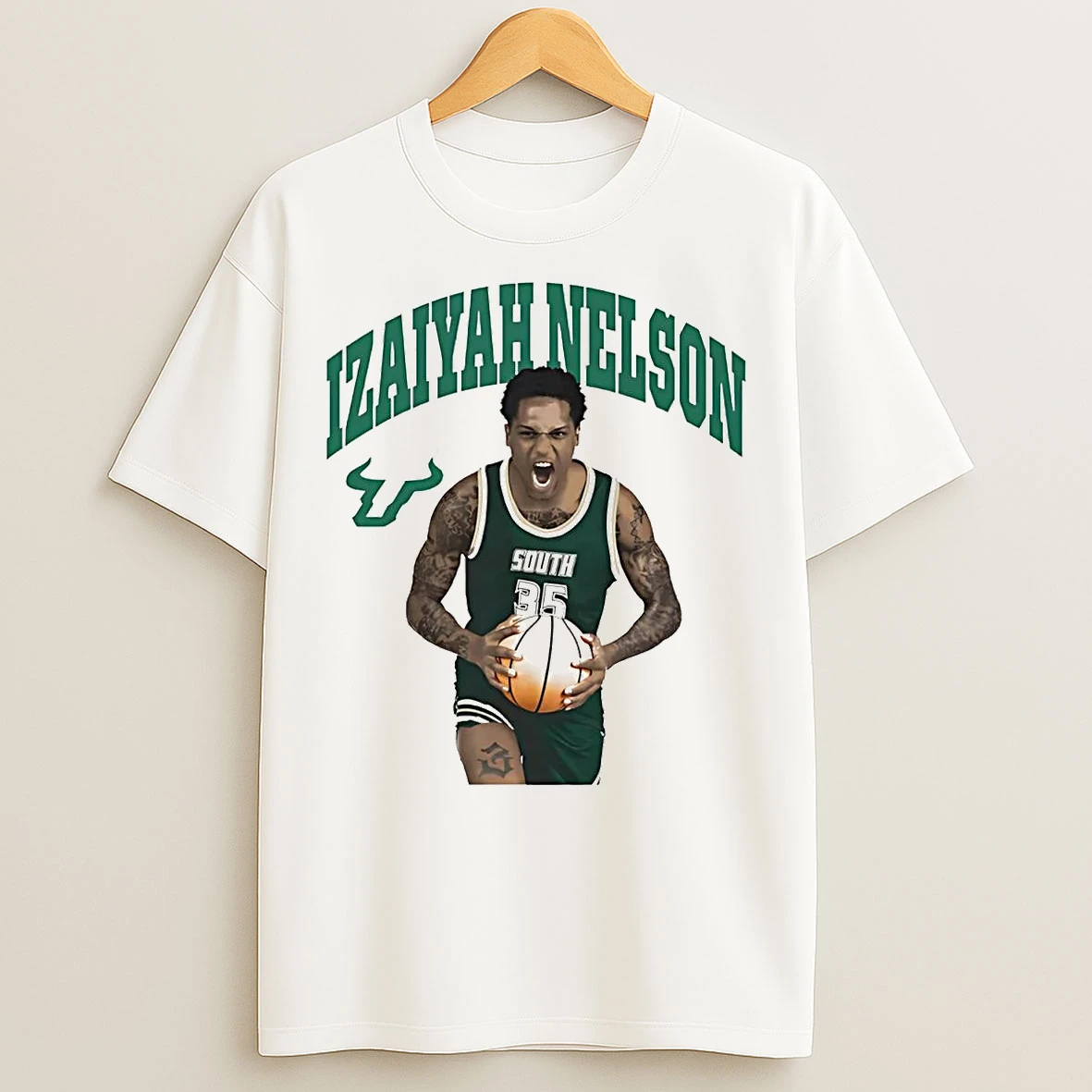 Izaiyah Nelson Portrait South Florida Bulls T Shirts