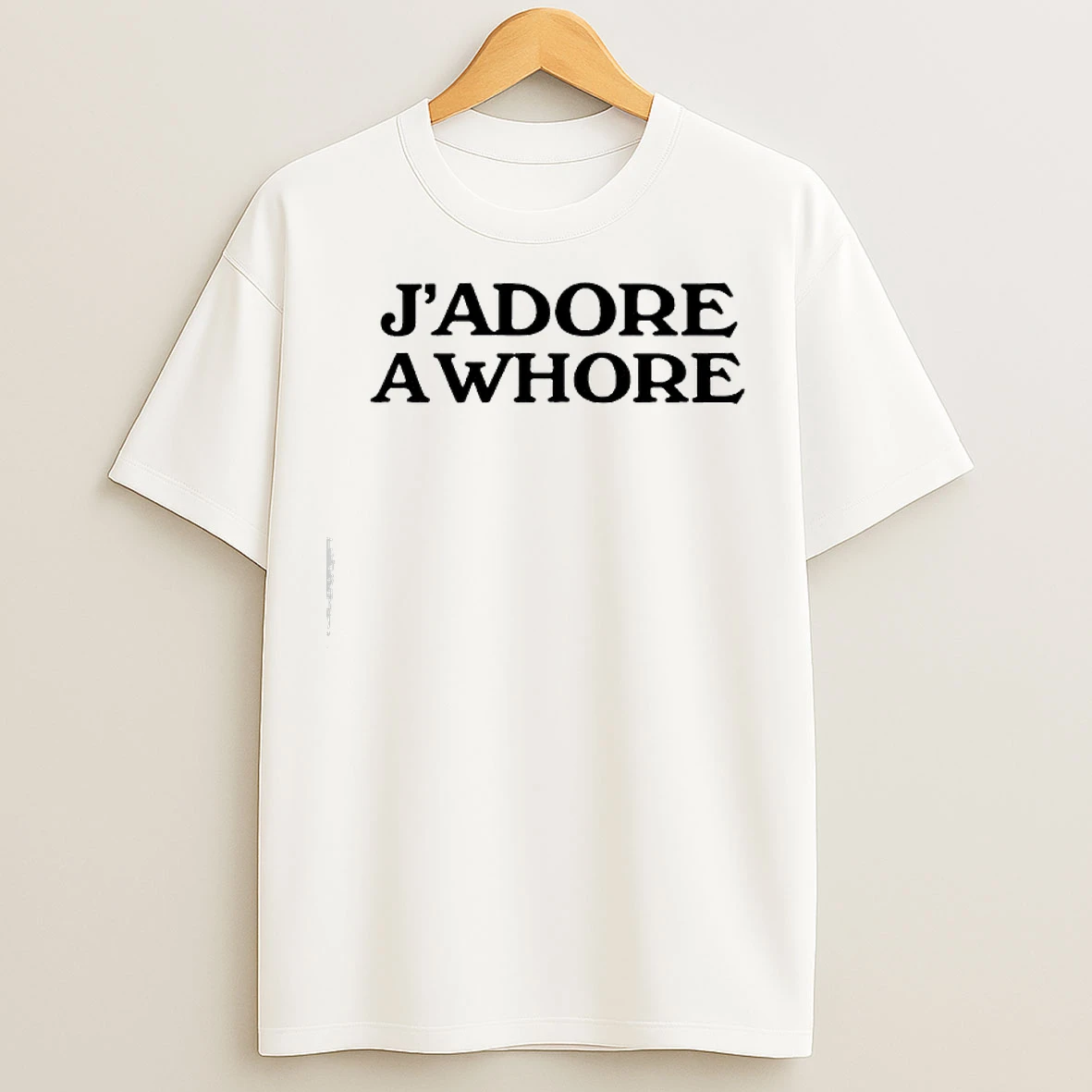 Jadore A Whore Ringer T Shirts
