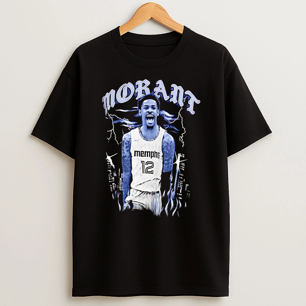 Ja Morant City Skyline Memphis Grizzlies Shirts