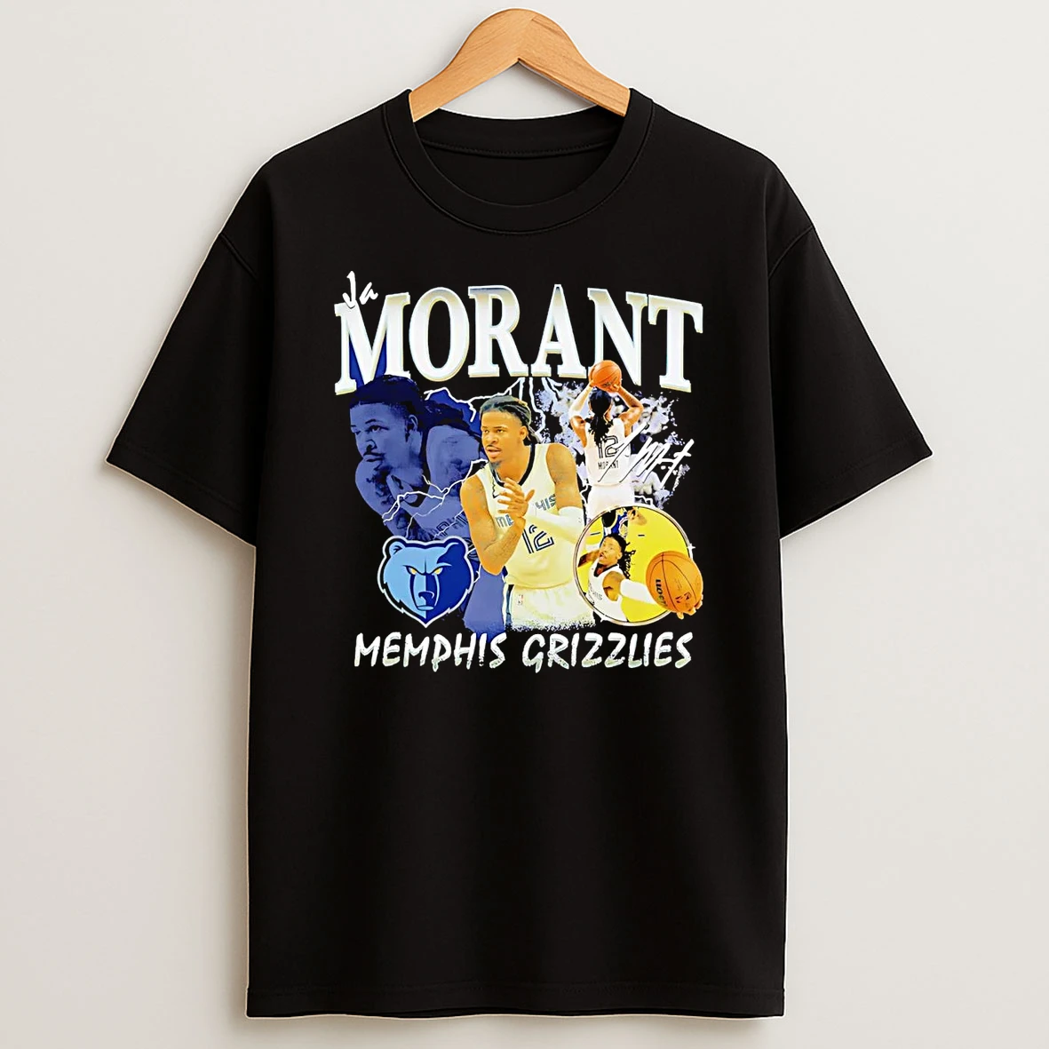 Ja Morant Player Collage Memphis Grizzlies Shirts