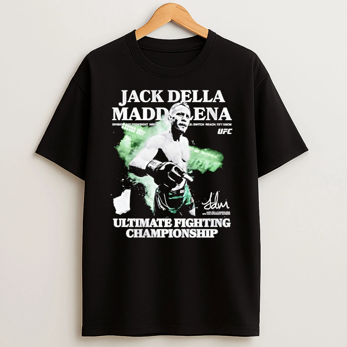 Jack Della Maddalena Ufc 322 Ultimate Fighting Championship Signature Shirts