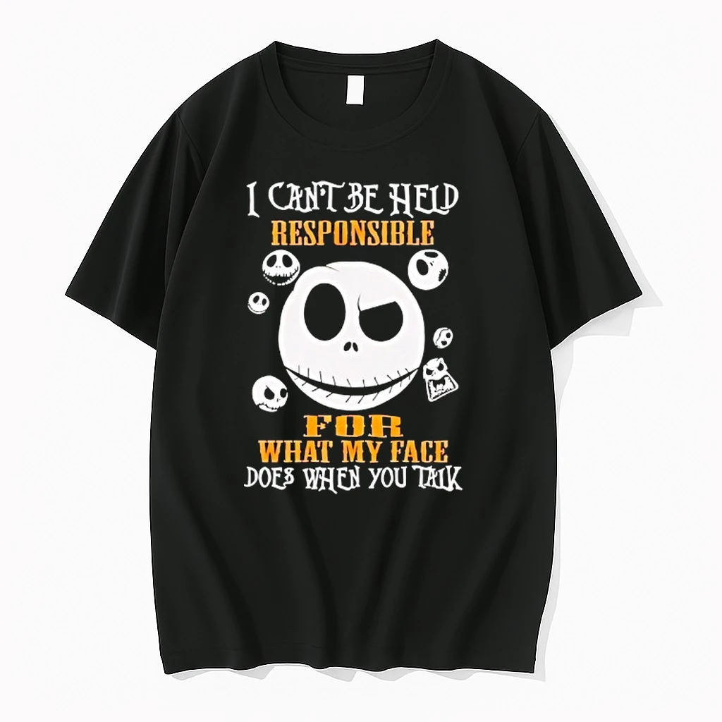 Jack Skellington I Cant Be Held Responsible For What My Face Does When You Talk Shirts