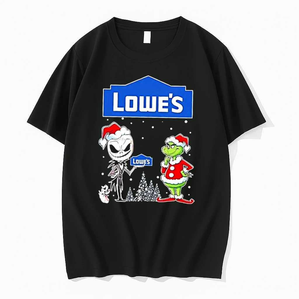 Jack Skellington And Grinch X Lowes Is This Jolly Enough Christmas Shirts