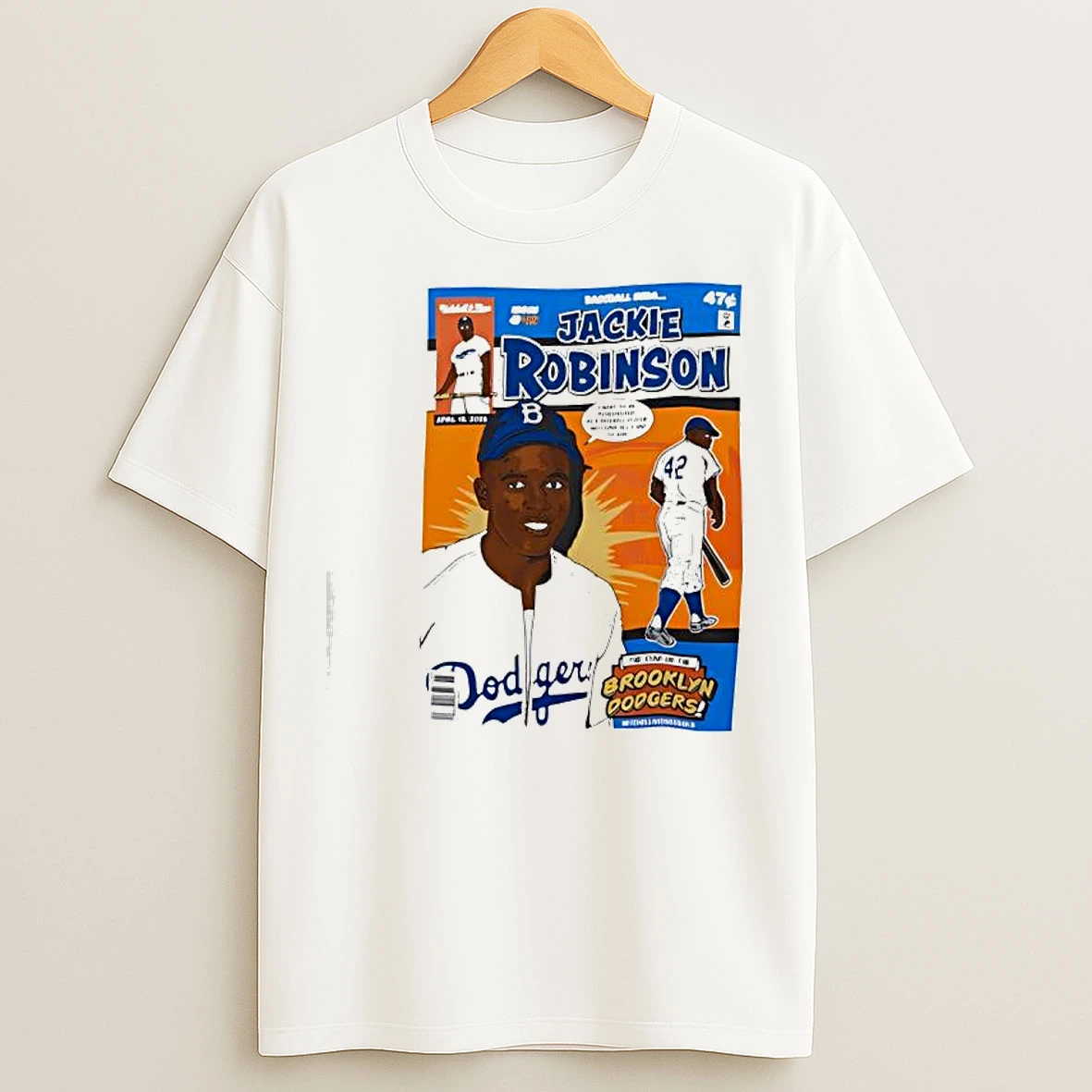 Jackie Robinson Comic T Shirts