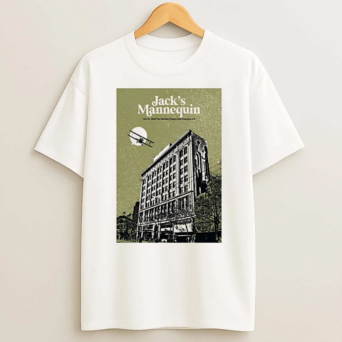 Jacks Mannequin November 21 2025 The Warfield Theatre San Francisco Event Shirts