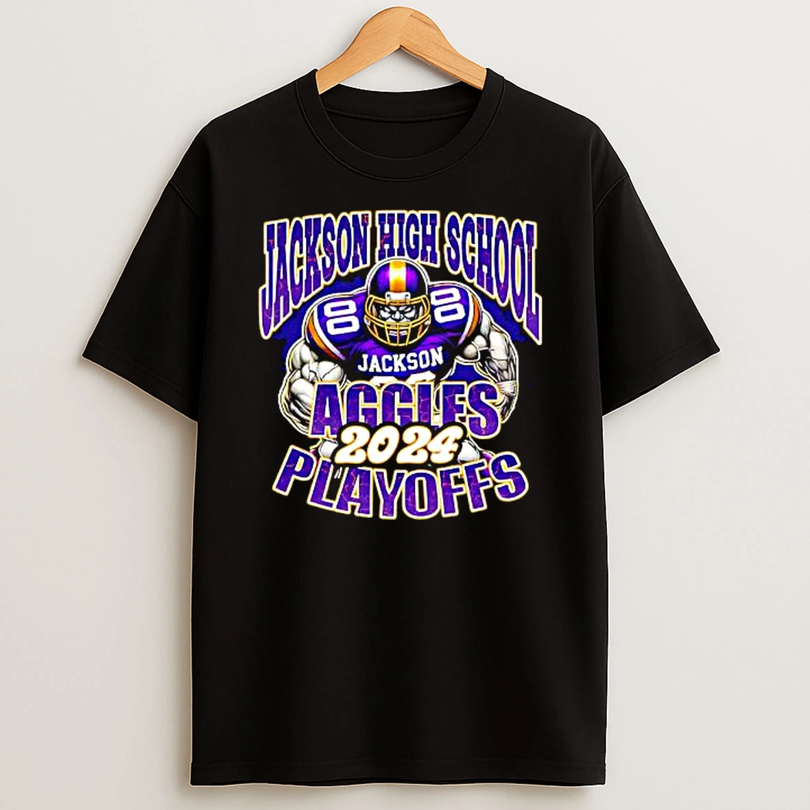 Jackson High School Aggies Playoffs 2025 Mascot Hulk Shirts