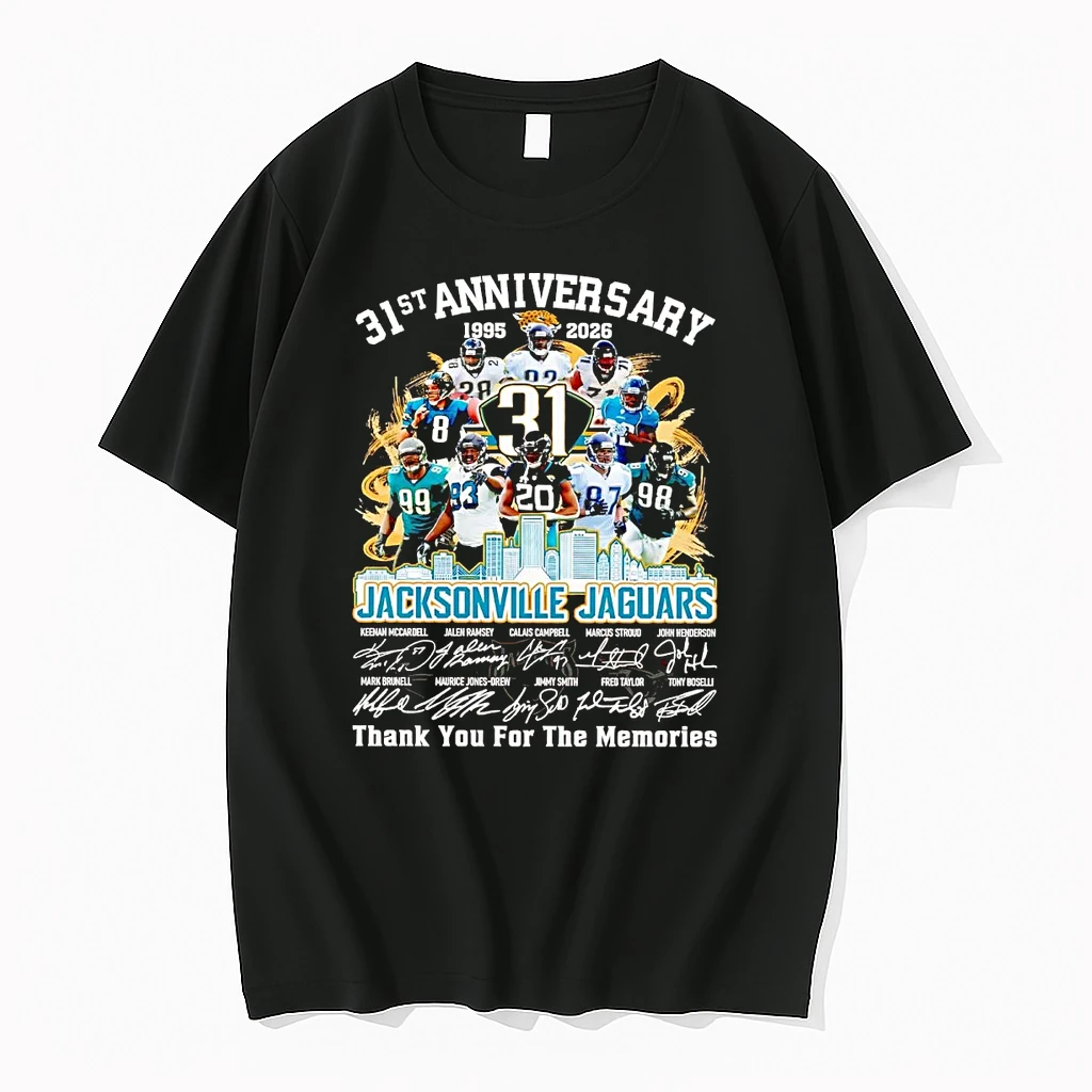 Jacksonville Jaguars 31st Anniversary 1995 2026 Team Players Shirts