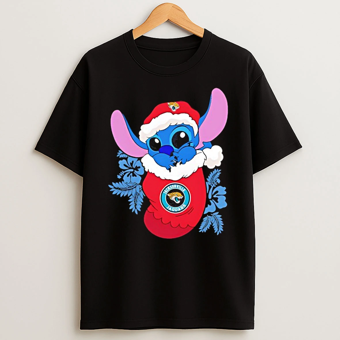 Jacksonville Jaguars Christmas Stitch In The Sock Funny Disney Shirts