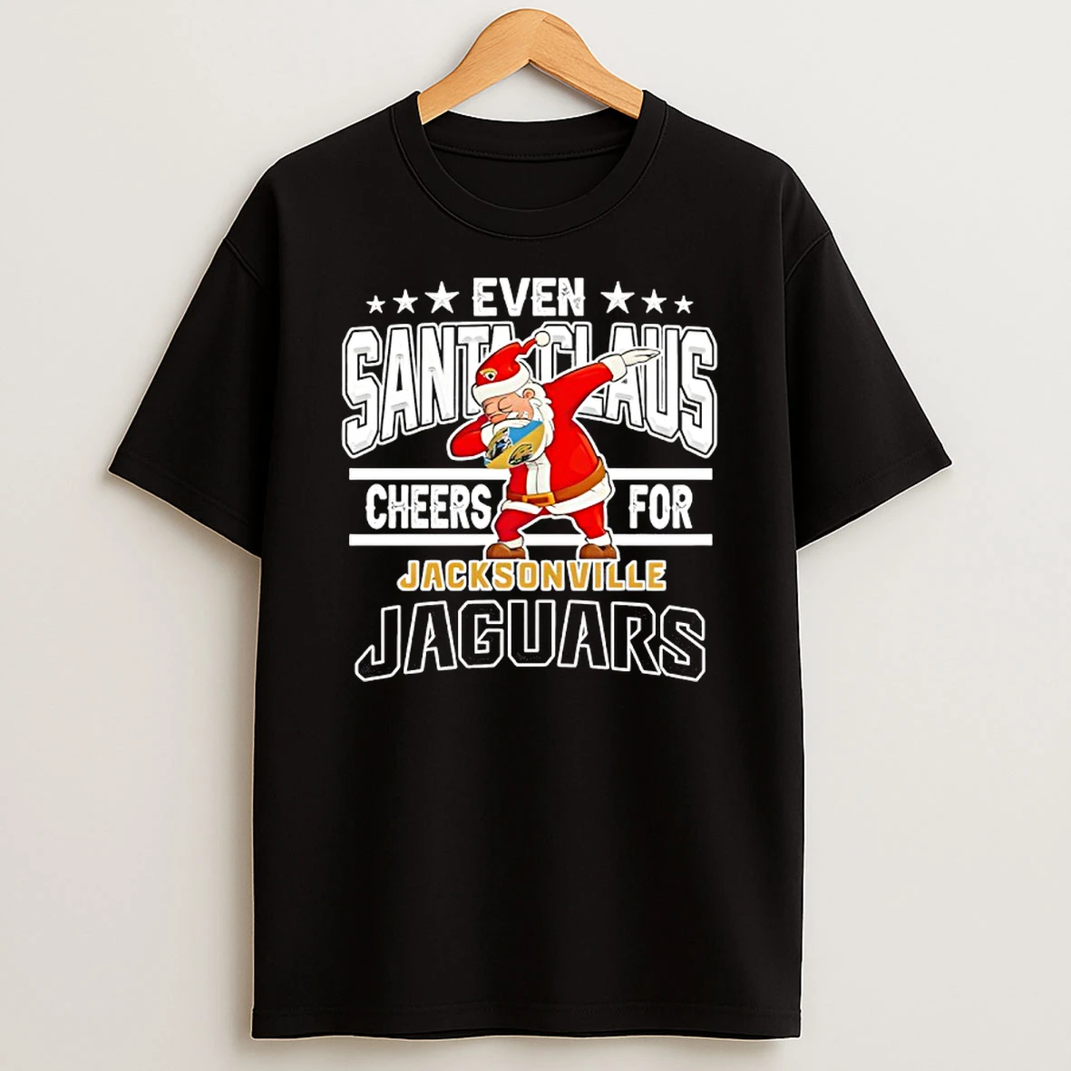 Jacksonville Jaguars Even Santa Claus Cheers For Christmas Shirts