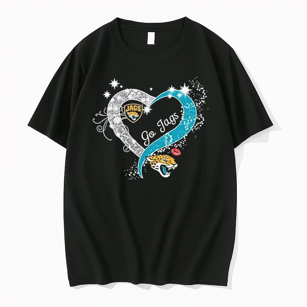 Jacksonville Jaguars Hearts Go Jaguars Shirts