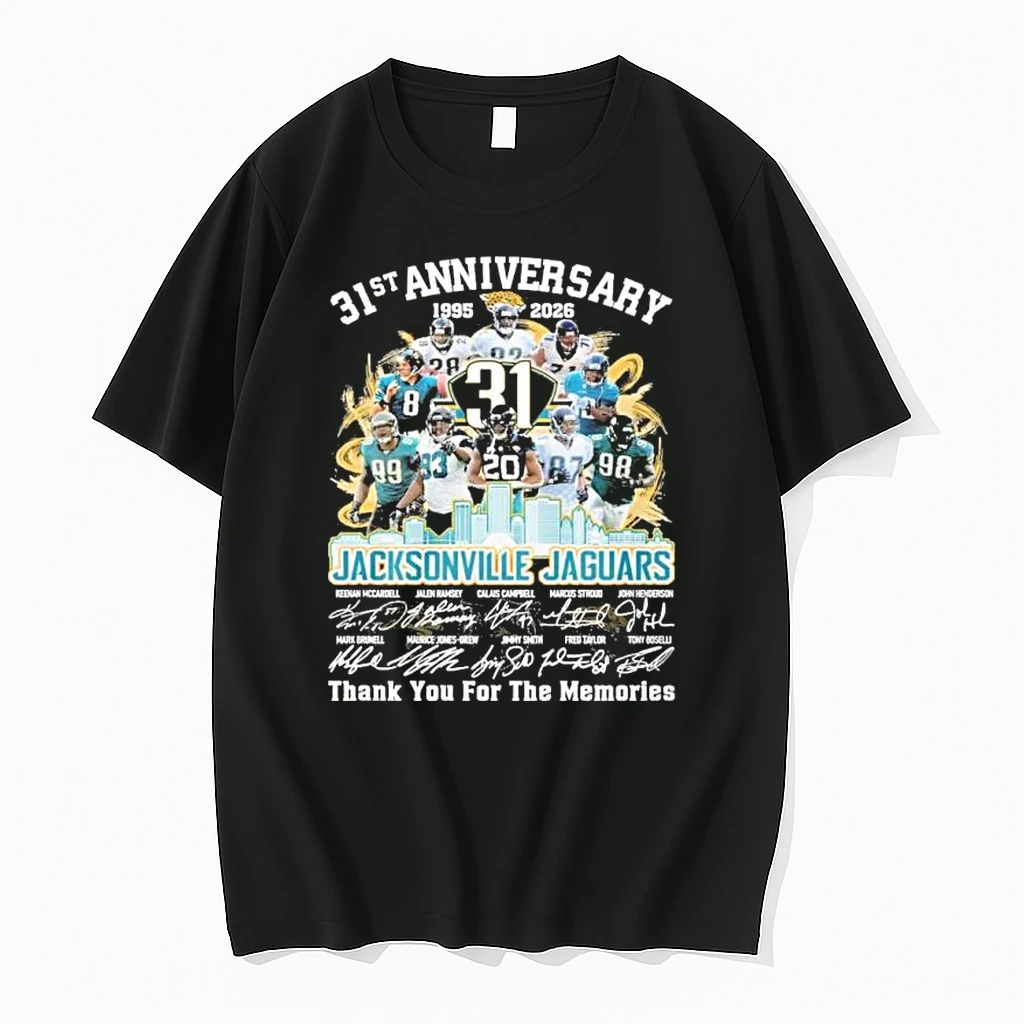 Jacksonville Jaguars Team 31st Anniversary 1995 2026 Thank You For The Memories Shirts