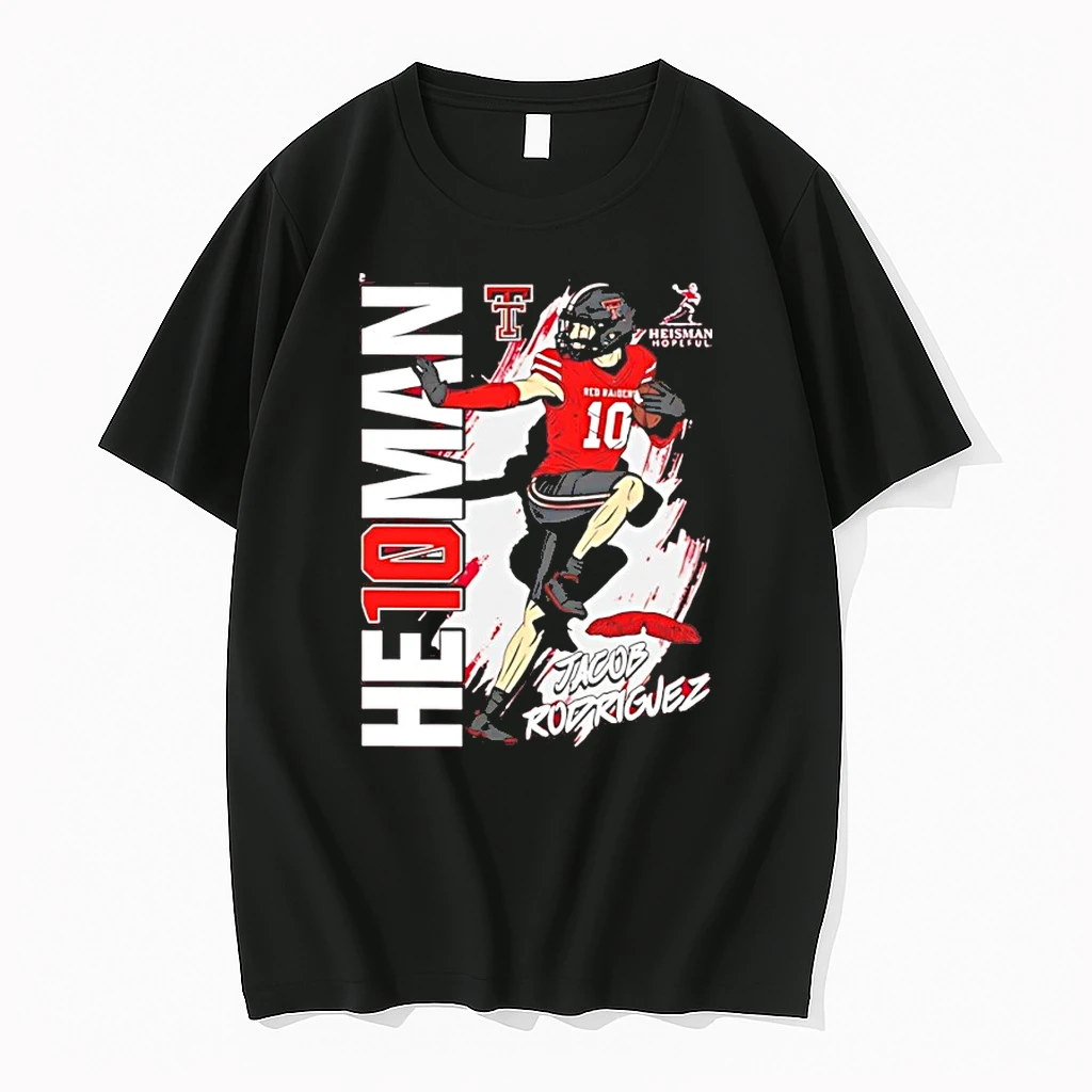 Jacob Rodriguez Texas Tech Red Raiders Heisman Stance Shirts