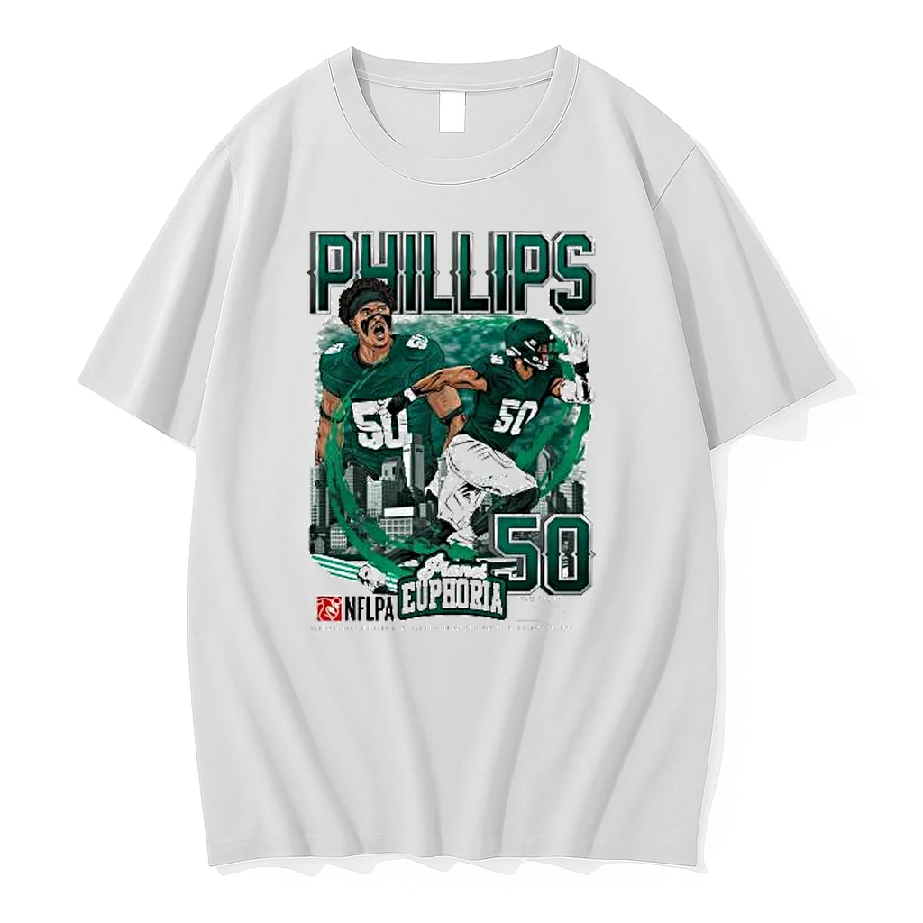 Jaelan Phillips Philadelphia Eagles Nflpa 2025 Shirts