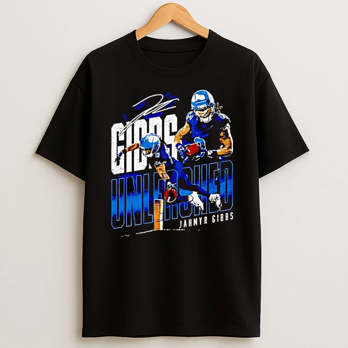Jahmyr Gibbs Detroit Unleashed Graphic Style Shirts