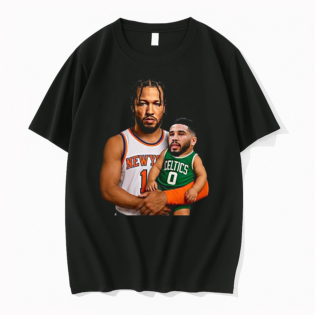 Jalen Brunson Carrying Baby Jayson Tatum Tatums New Daddy Shirts