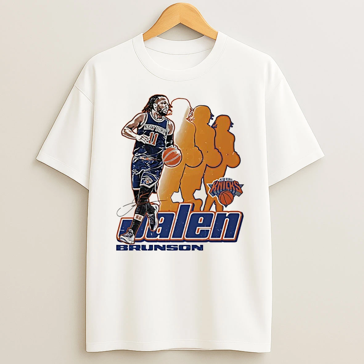 Jalen Brunson New York Knicks Nba Player Signature Retro Shirts