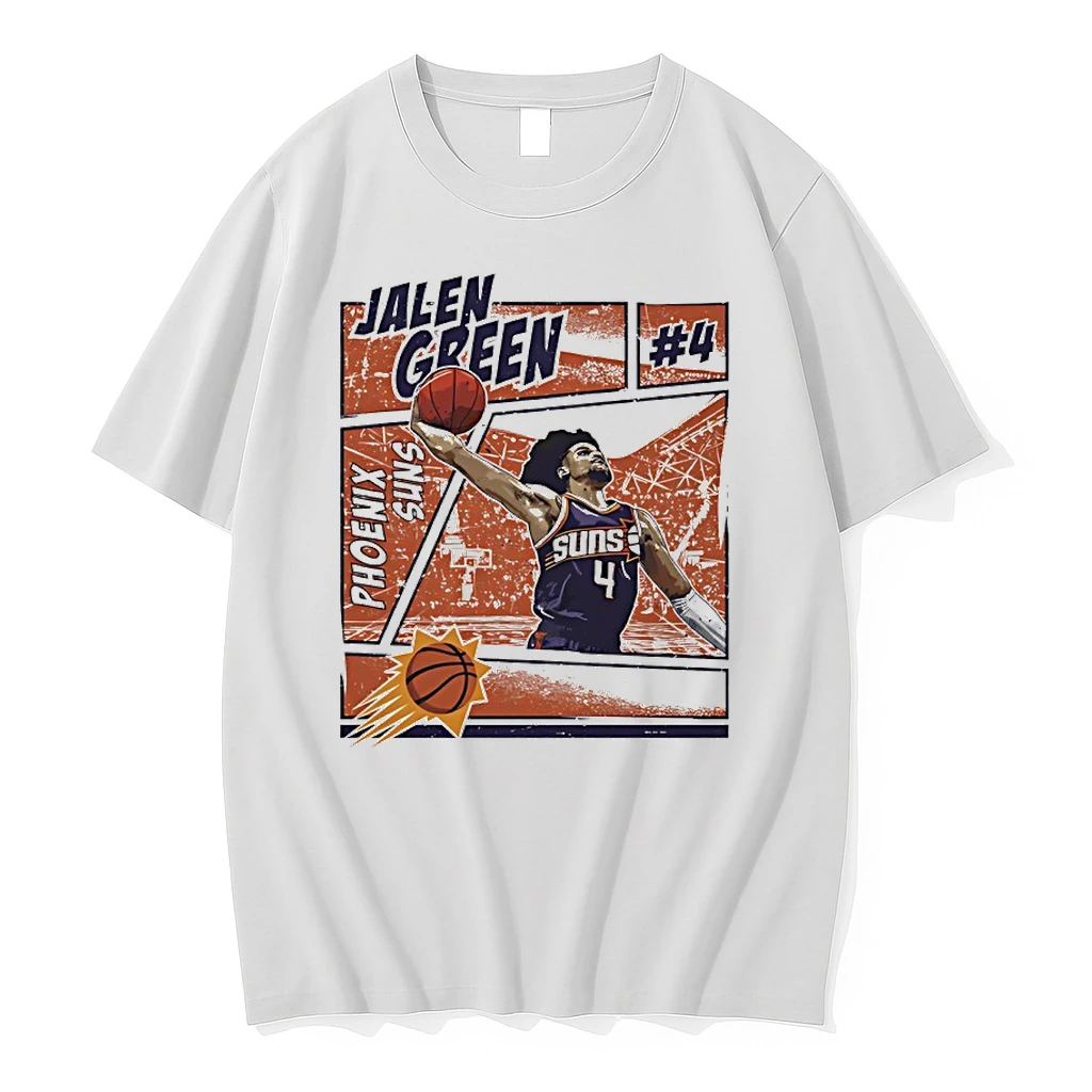 Jalen Green 4 Phoenix Suns Basketball Player Graphic Comic Shirts