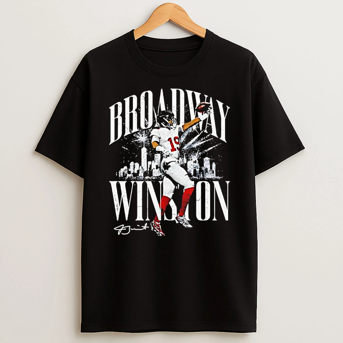 Jameis Winston New York Giants Broadway Winston Retro Black Shirts