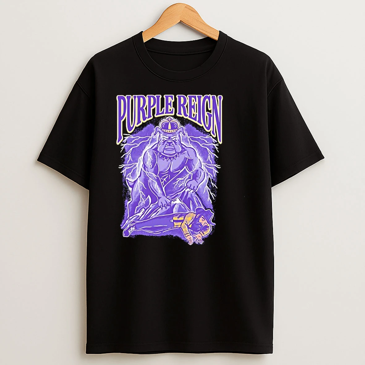 James Madison Dukes Purple Reign Lightning Shirts