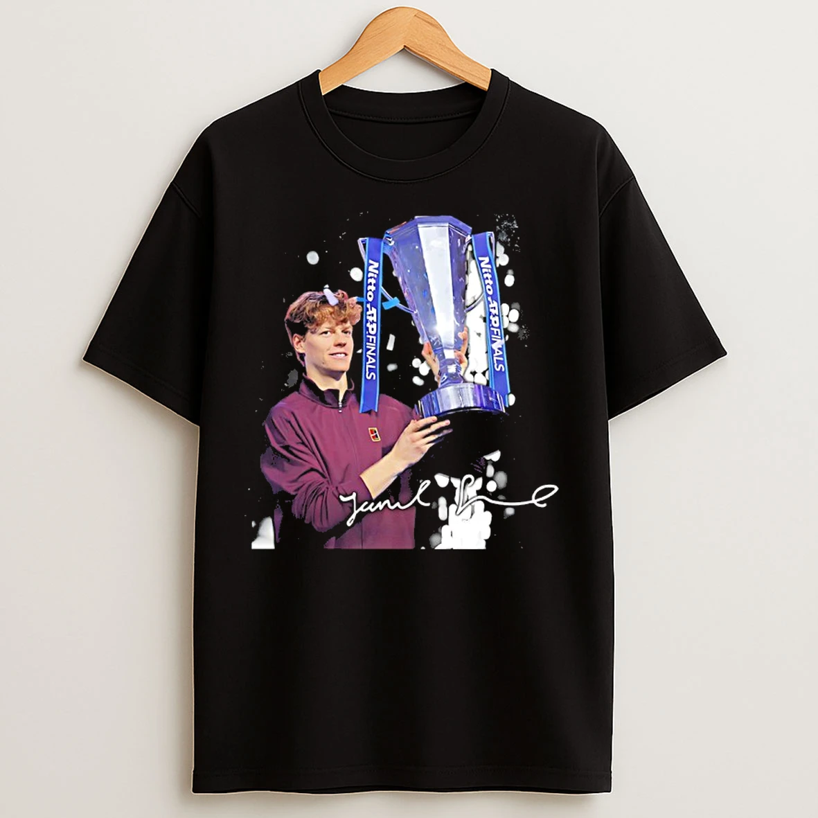 Jannik Sinner 2025 Atp Champion Trophy Signature T Shirts