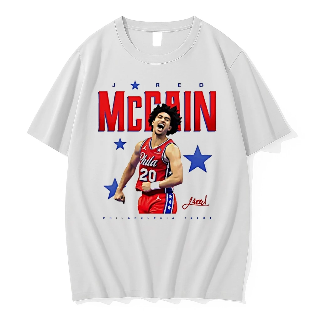 Jared Mccain Portrait Philadelphia 76ers Shirts