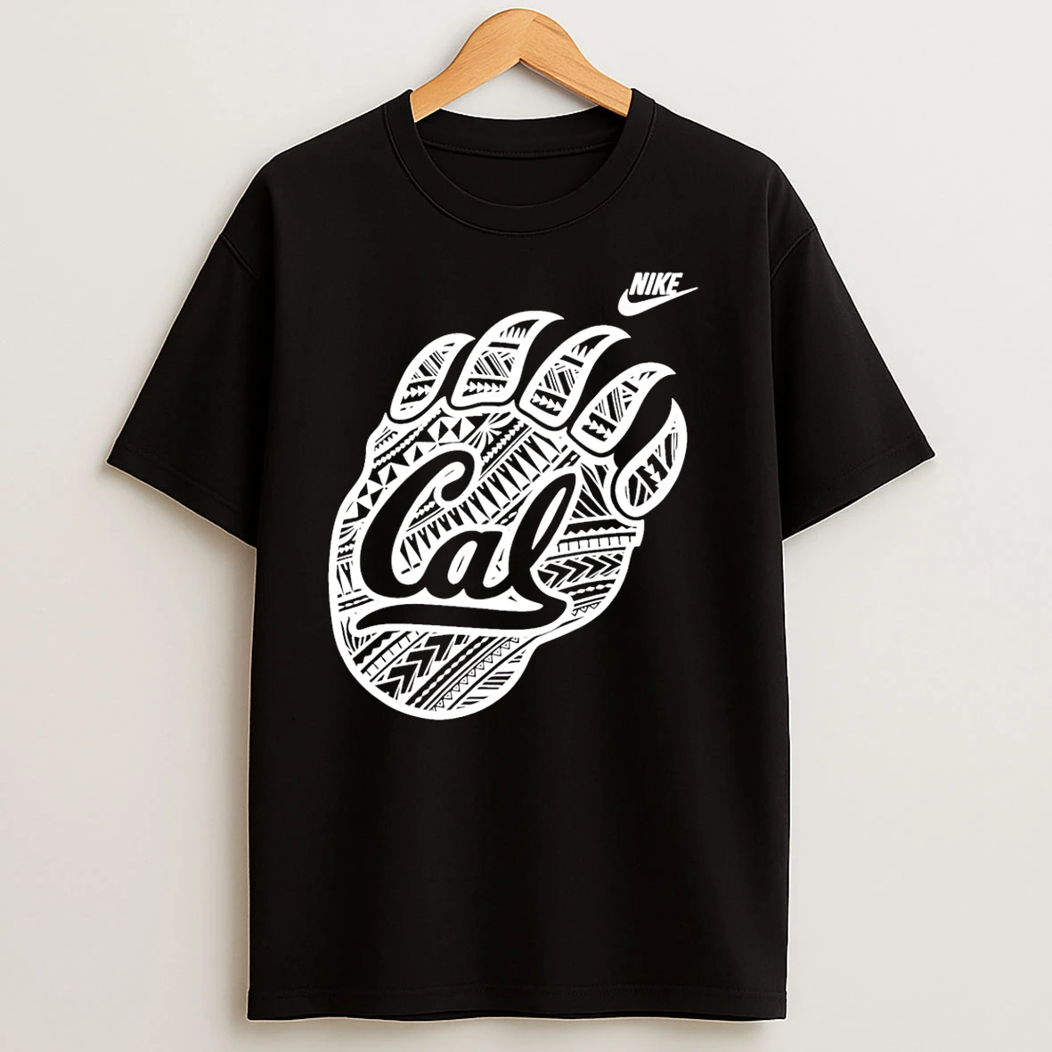Jaron Keawe Sagapolutele Wearing California Golden Bears Logo T Shirts
