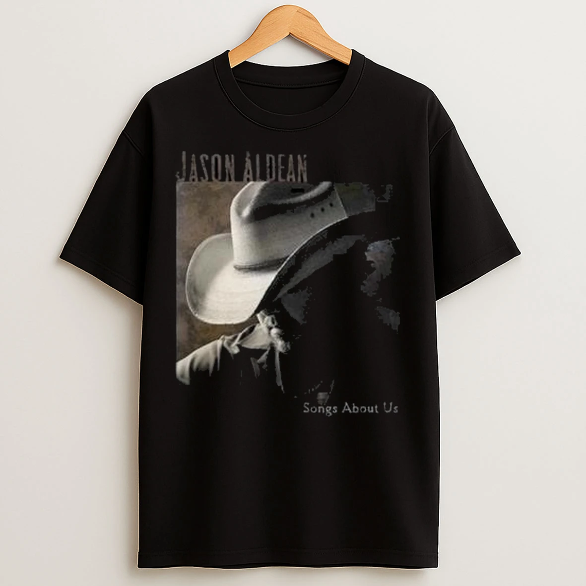 Jason Aldean Songs About Us Graphic Circle Black T Shirts