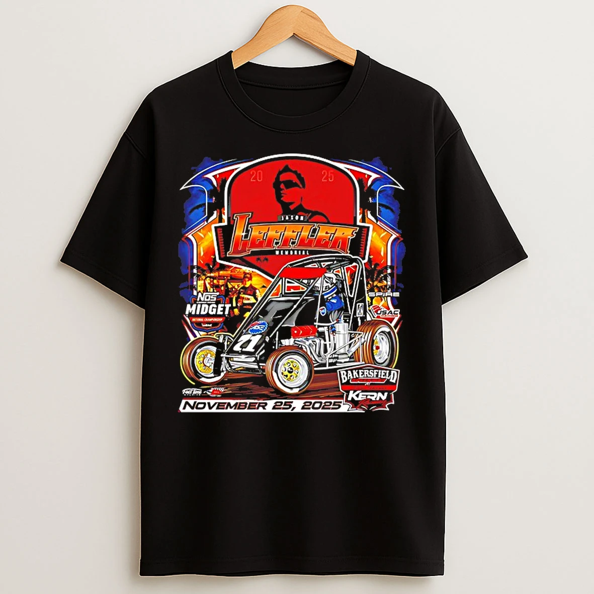 Jason Leffler Memorial County Raceway Park 2025 T Shirts