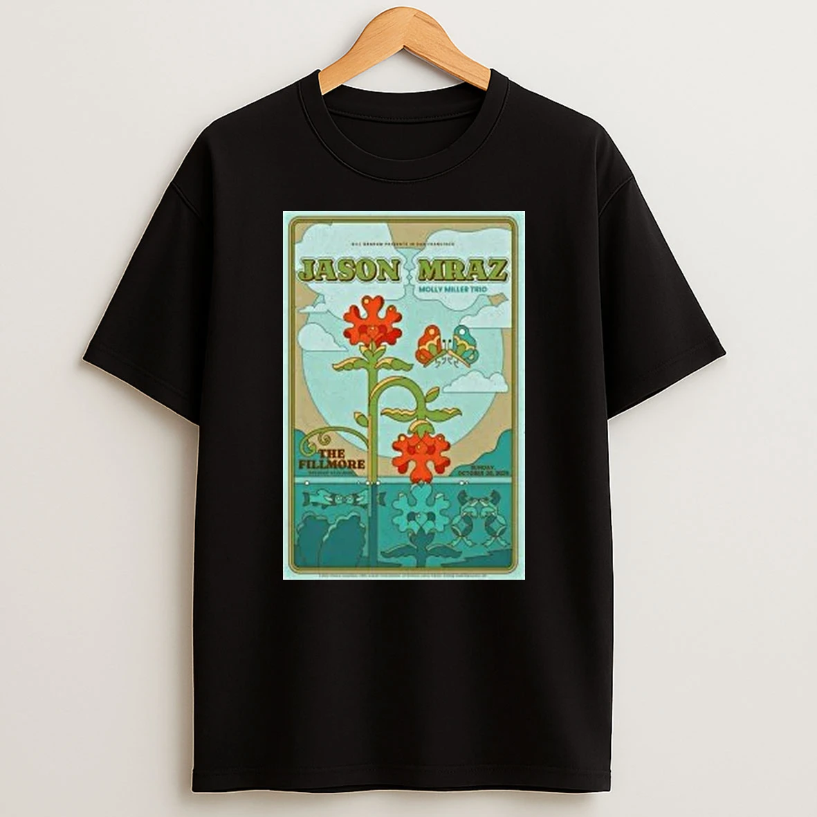 Jason Mraz The Fillmore San Francisco Oct 26 2025 Shirts