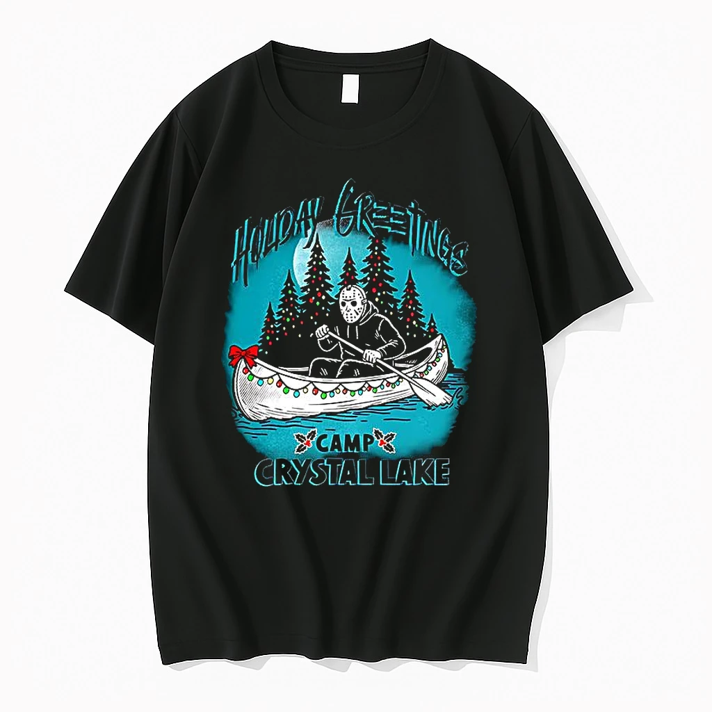 Jason Voorhees Holiday Greeting Camp At Crystal Lake Christmas Shirts