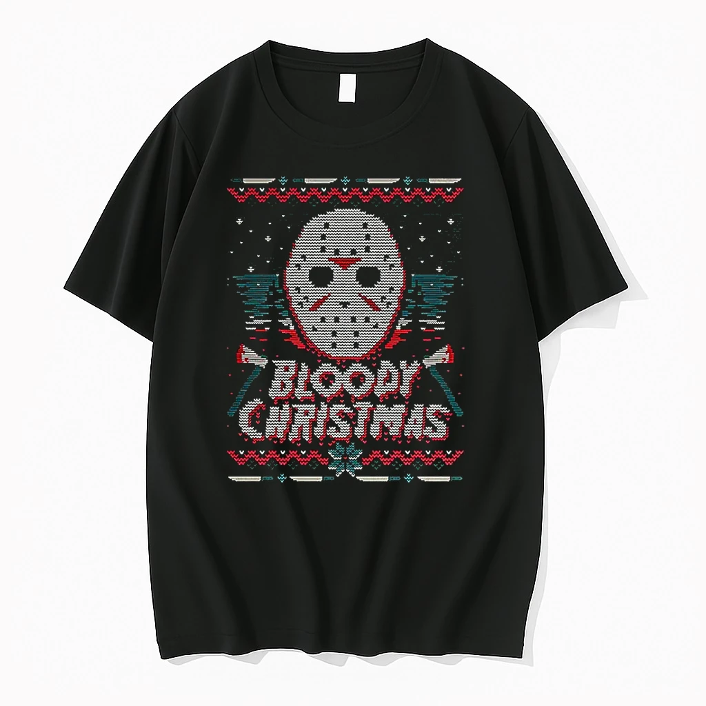 Jason Voorhees Bloody Ugly Christmas Shirts