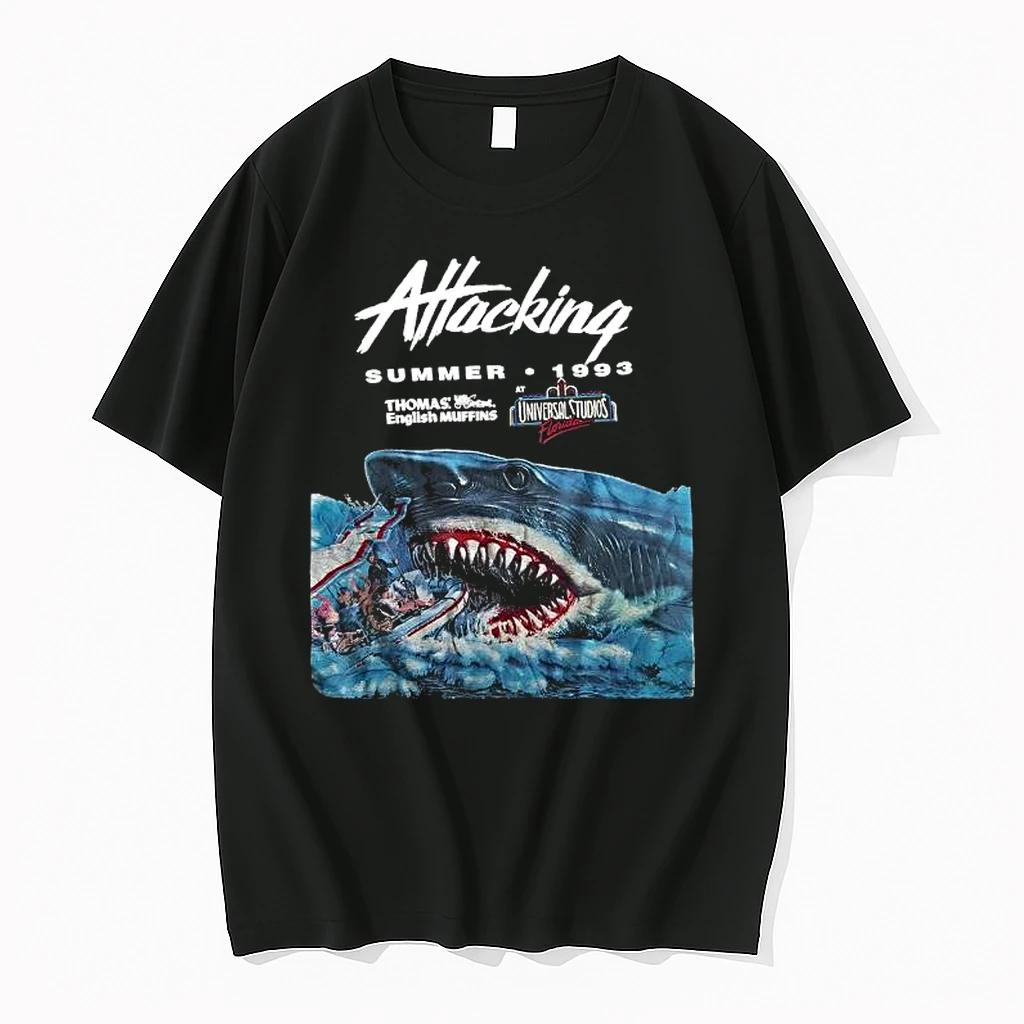 Jaws Attacking Summer 1993 Thomas English Muffins Vintage Shirts
