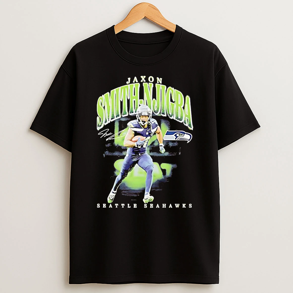 Jaxon Smith Njigba Signature Seattle Seahawks Shirts