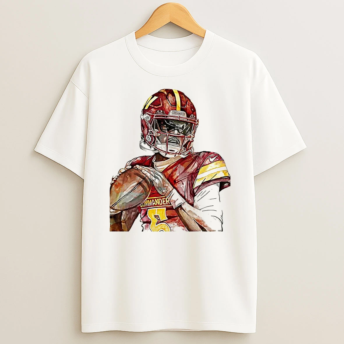 Jayden Daniels Washington Commanders Sketch Shirts